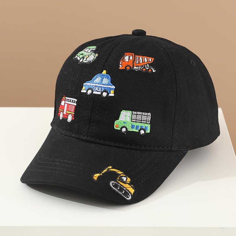EDCYF Kids Boys Girls Embroidered Baseball Caps Baby Sun hat Toddler Dinosaur Trucker Hats Summer Hats（3-8years - Image 4